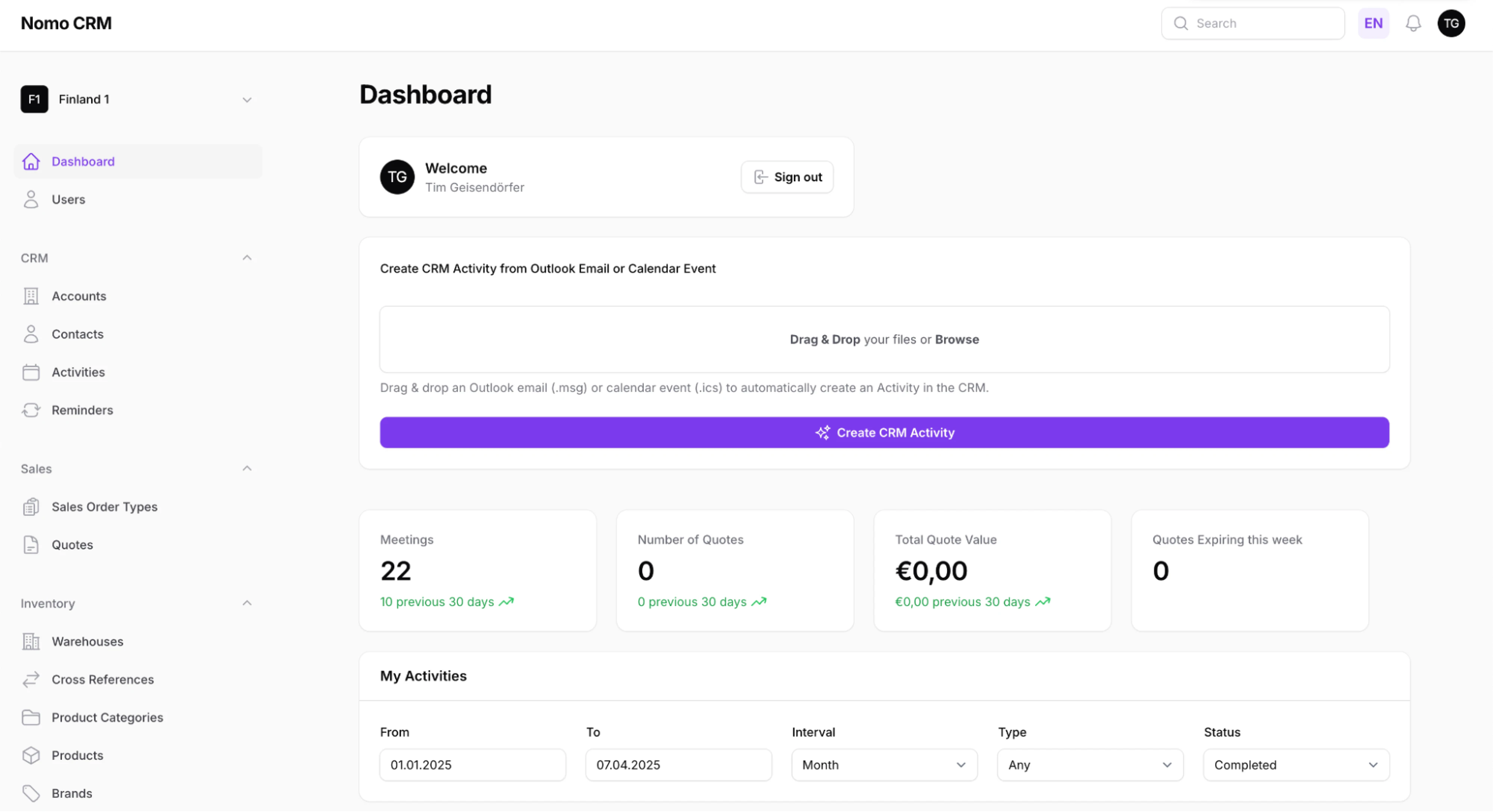 Das Unternehmen Nomo setzt auf ein leistungsstarkes CRM von InnoGE